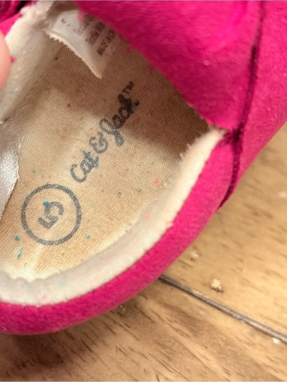 Fuchsia Slip-On Knot-Front Sneakers by Cat & Jack size toddler 5